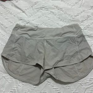 White lulu lemon shorts